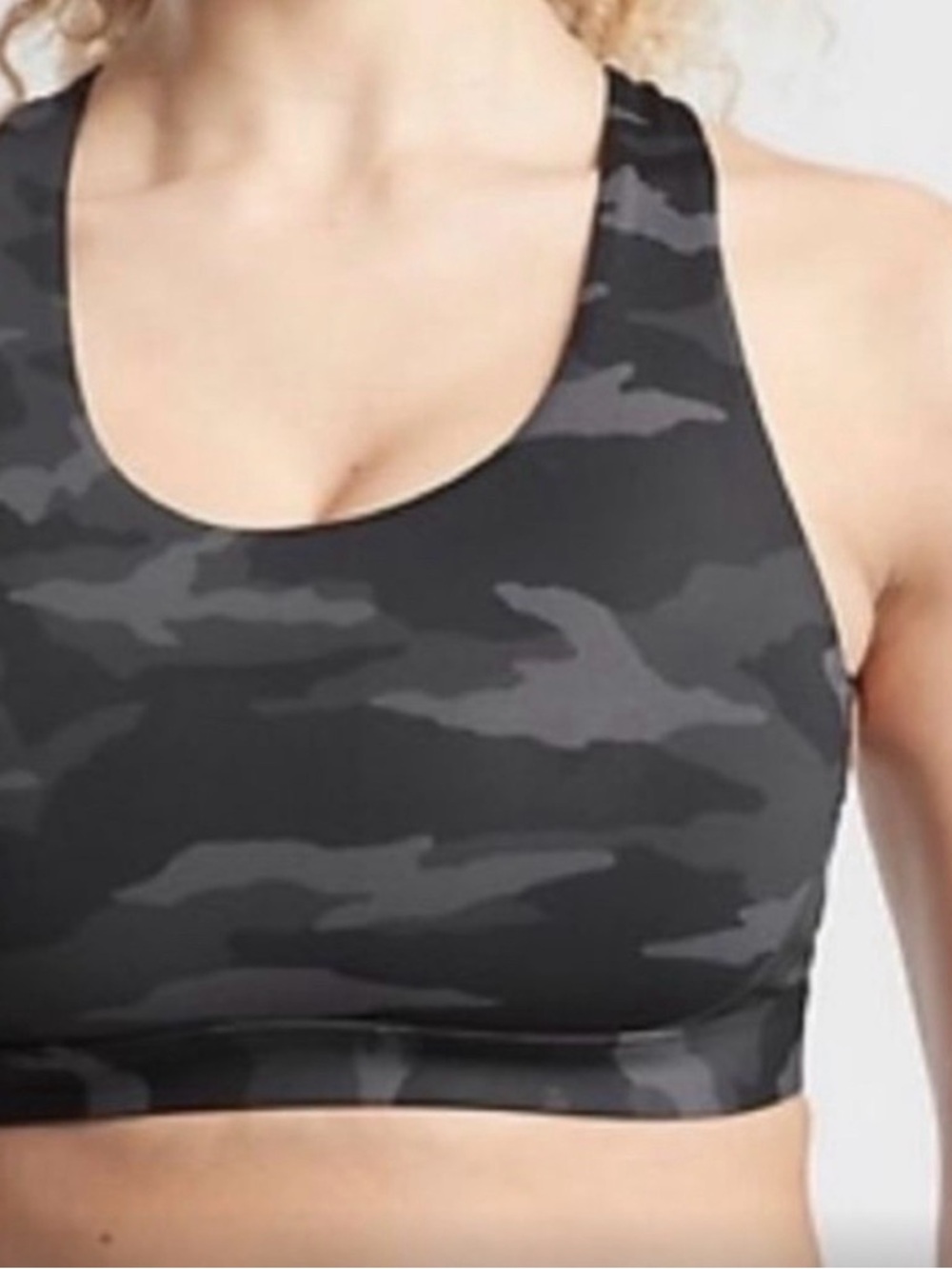 Athleta Ultimate A-C Printed Camo Sports Bra
